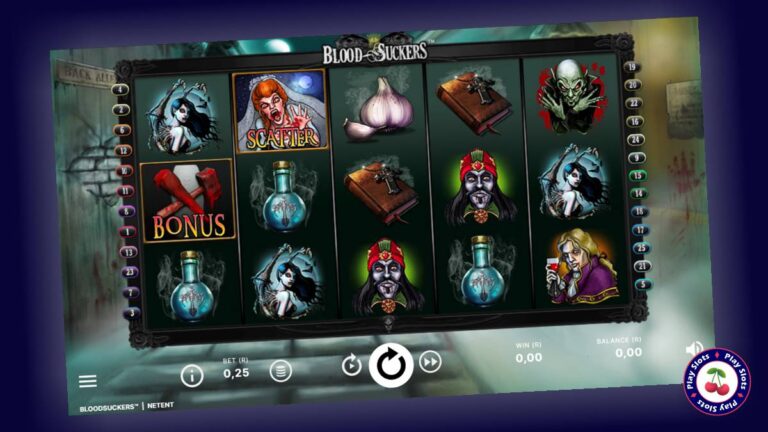 Blood Suckers Slot Game Layout