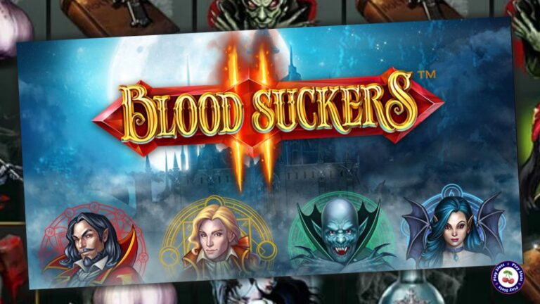 Blood Suckers 2 slot game character intro image.