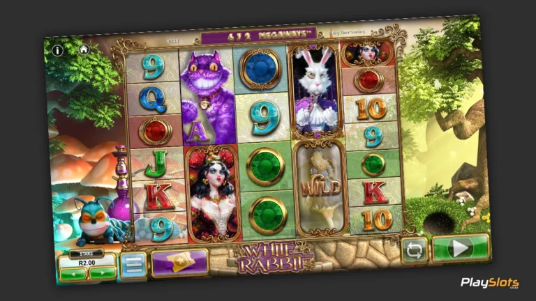 White Rabbit slot game layout.