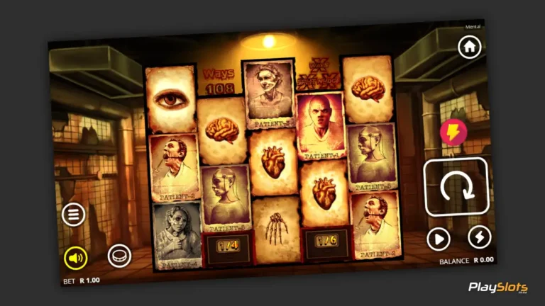 Mental slot game layout