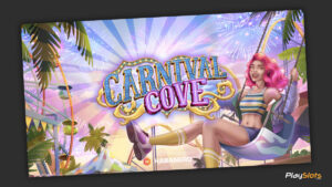 Carnival Cove Slot Game intro image.