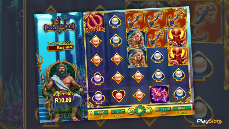 Poseidon Slot Game Layout