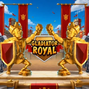Gladiator Royal slot game intro image.