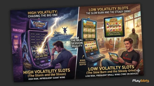 High Volatility vs Low Volatility Slots Over Real Sessions