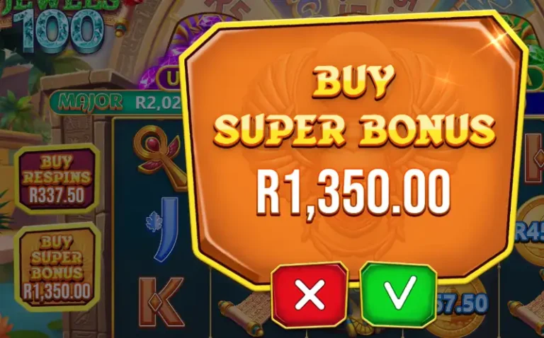 Mummy's Jewels 100 super bonus buy image.