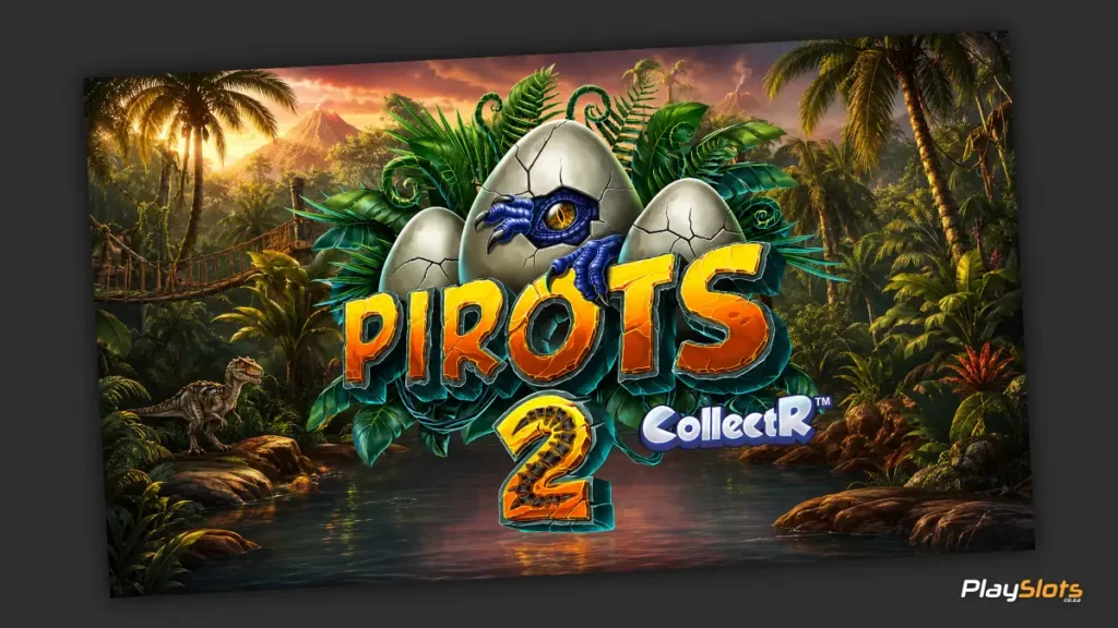 Pirots 2 slot game intro image.