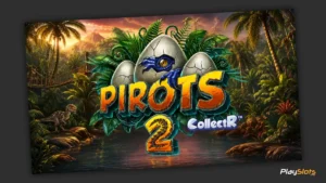Pirots 2 slot game intro image.