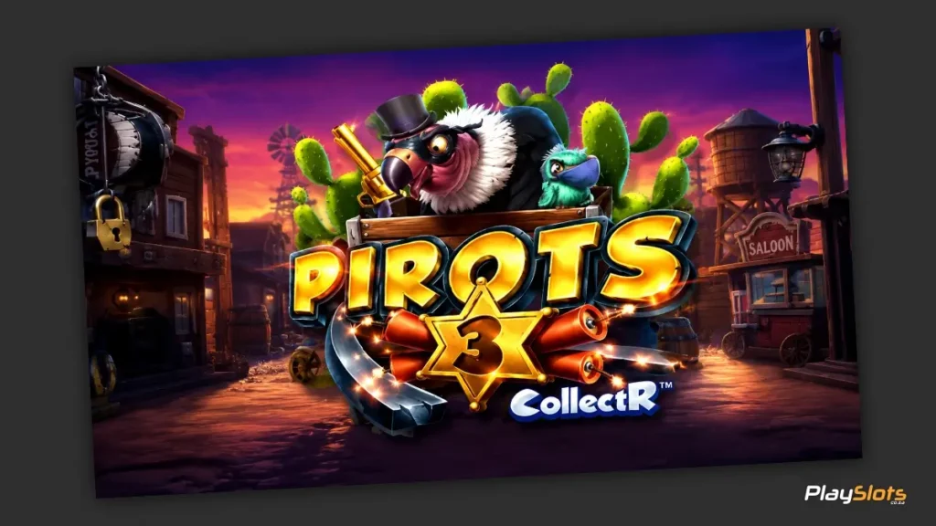 Pirots 3 slot game intro image.